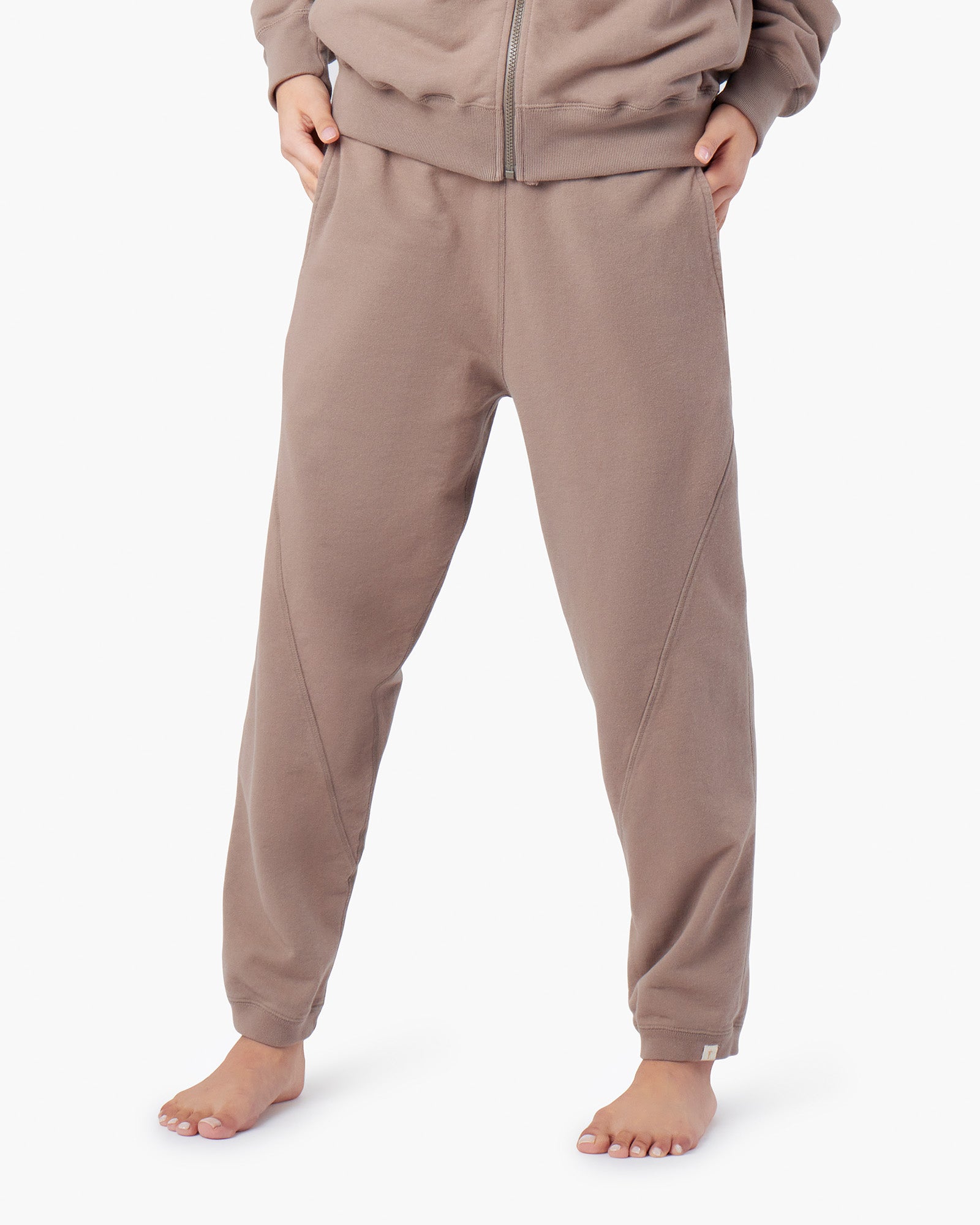 TKEES Panelled Women's Jogger Brown | GSH403916