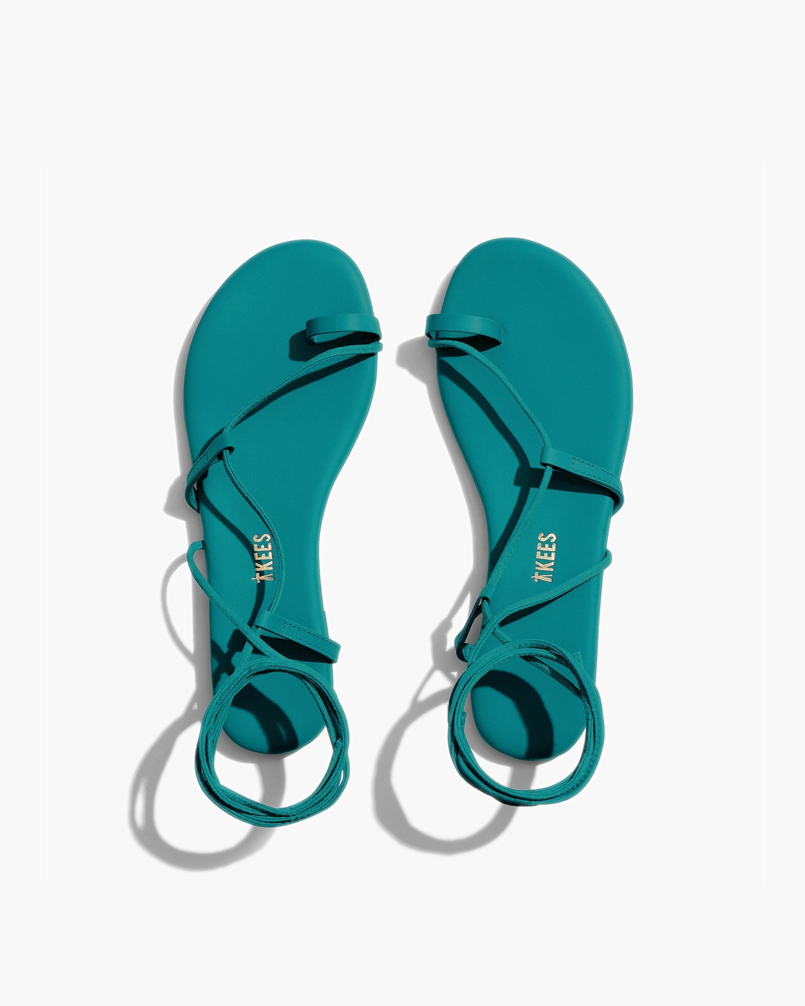 TKEES Jo Pigments Women's Sandals Turquoise | DIA841679