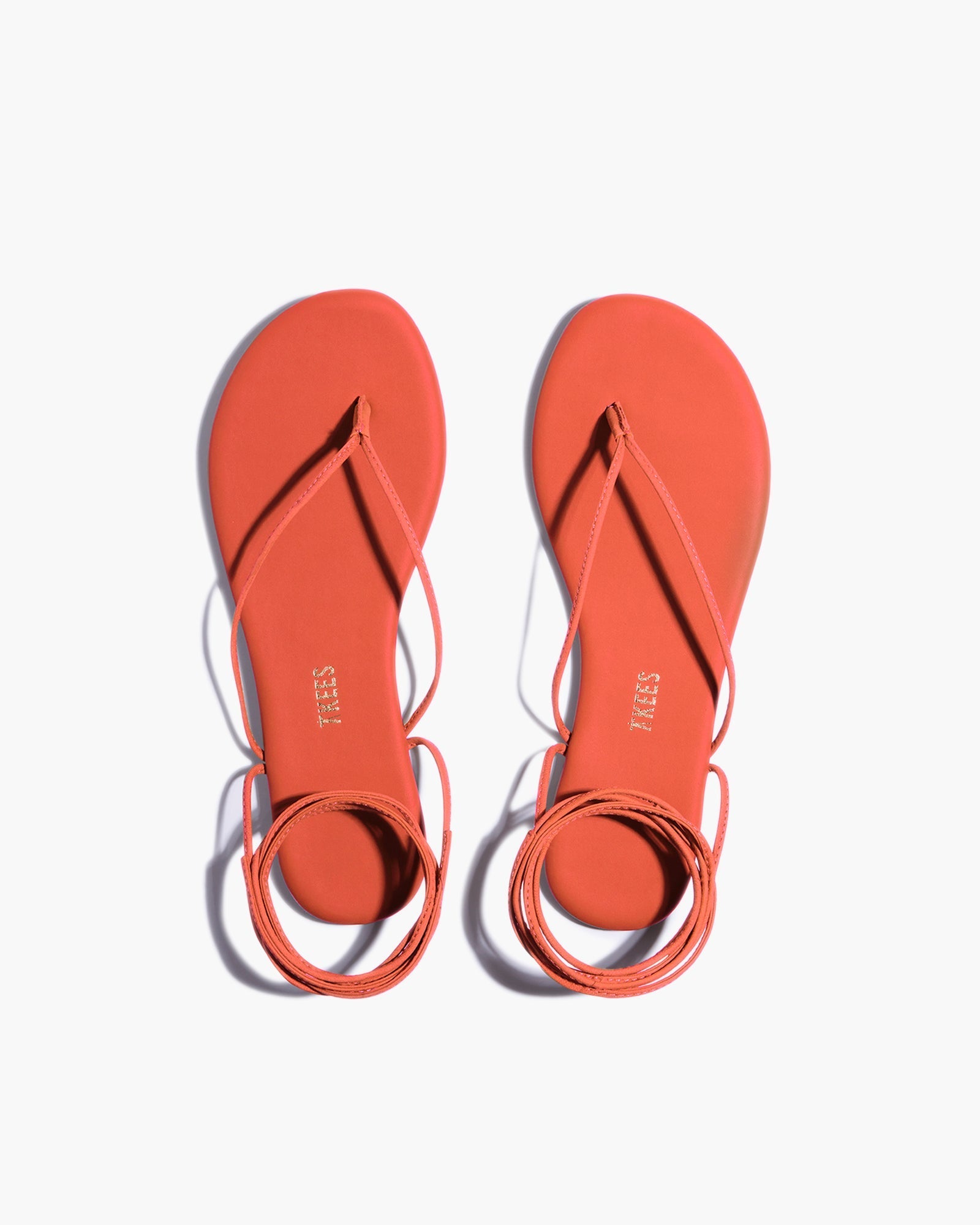 TKEES Lilu Pigments Women's Sandals Orange | WQZ573680