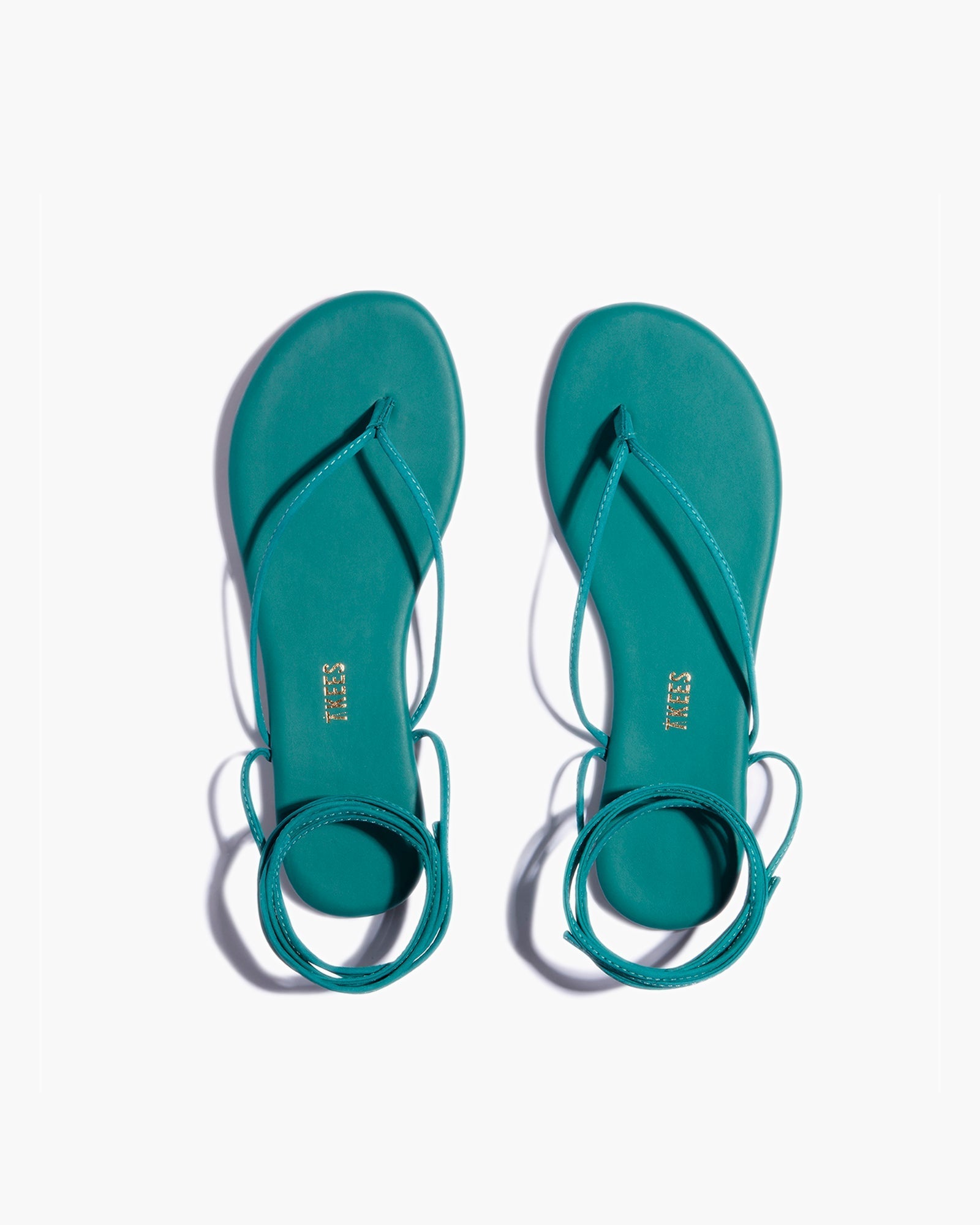 TKEES Lilu Pigments Women's Sandals Turquoise | IQX428306