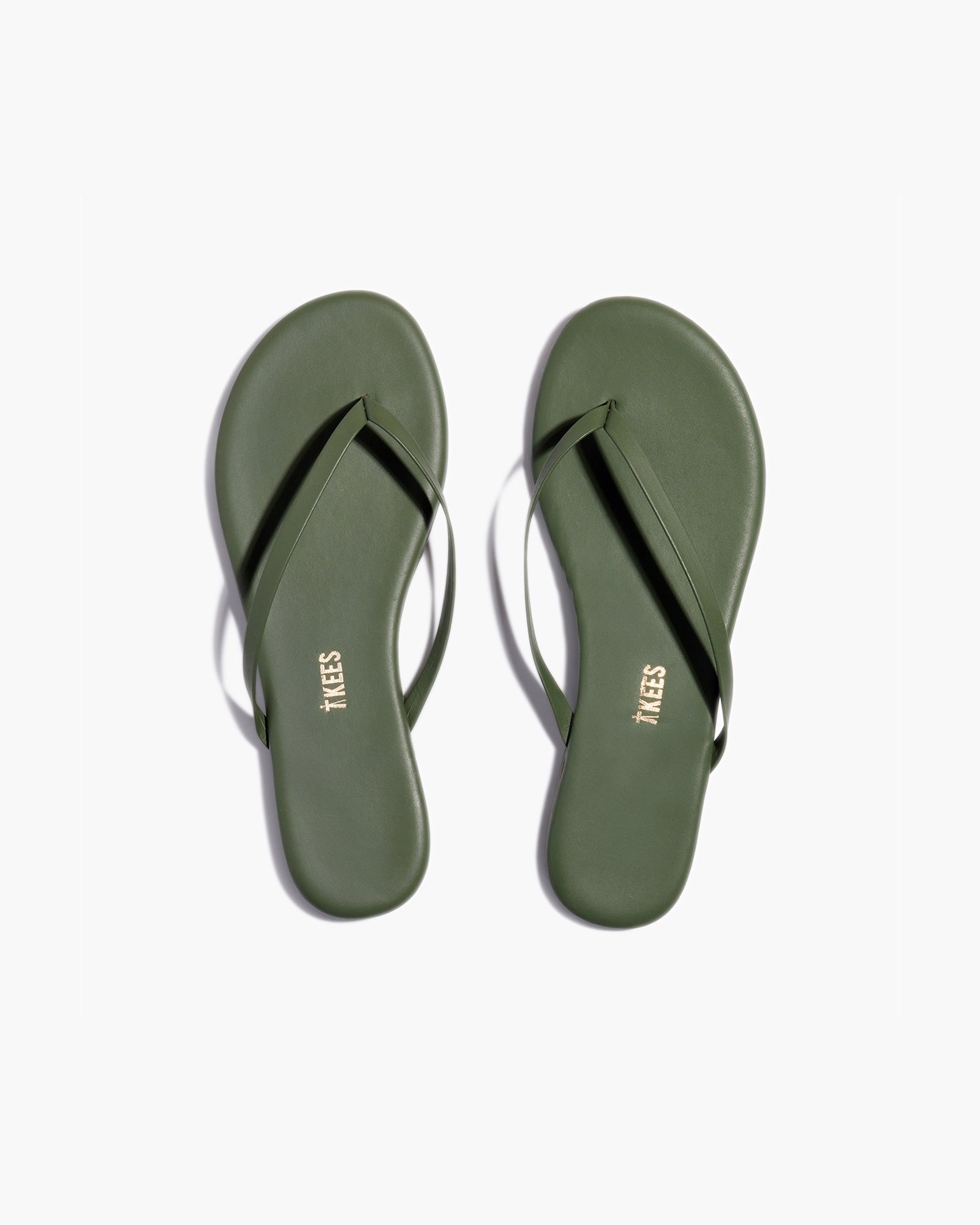 TKEES Lily Pigments Women's Flip Flops Green | NFQ517490